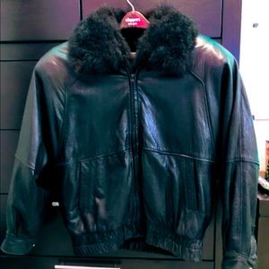 Black Andrew Marc Bomber Jacket
